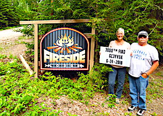 3000th Find Geo Caching at Fireside Lodge in Canada
